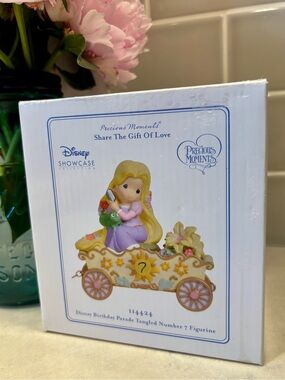 Precious Moments Disney Rapunzel Birthday Parade #7 Figurine 114424 Tangled